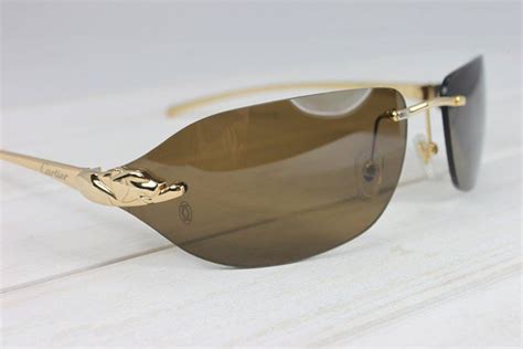 sunglasses cartier panthere men|cartier panthere rimless sunglasses.